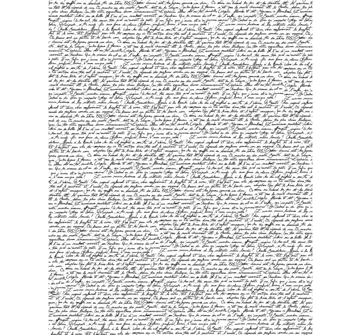 décopatch -Papier "Schrift"