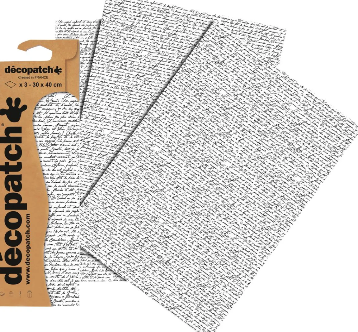 décopatch -Papier "Schrift"