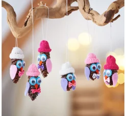 DPI Deko Zapfen, Kunststoff, 6 Stück
