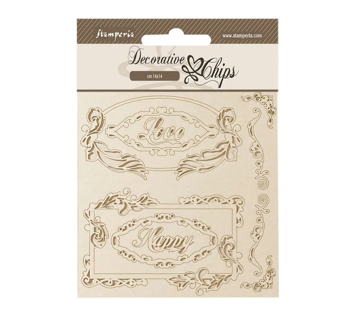 New Stamperia Deko-Elemente "Frames"