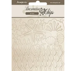 Clearance Stamperia Deko-Elemente "Silent Sea - Shells"