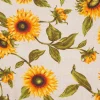 Clearance VBS Marktplatz Dekostoff Leinenoptik "Sonnenblume"