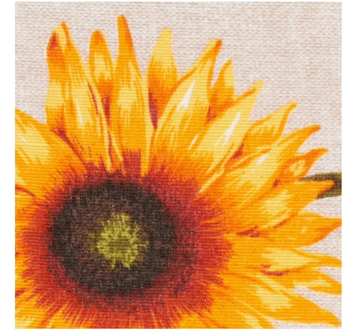 Clearance VBS Marktplatz Dekostoff Leinenoptik "Sonnenblume"