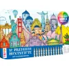 Sale Topp Designdose mit 12 Buntstiften "Colorful World Weltreise"