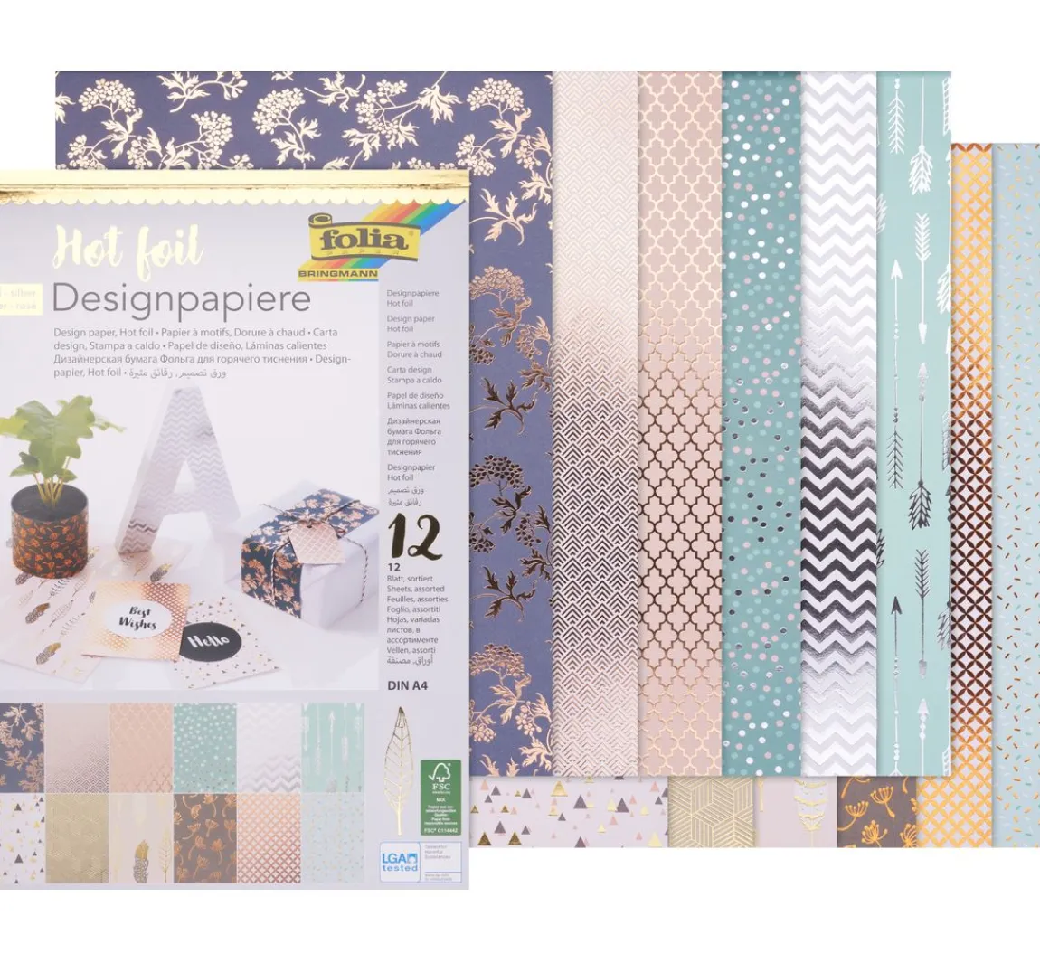 Outlet folia Designpapierblock "Hot Foil"