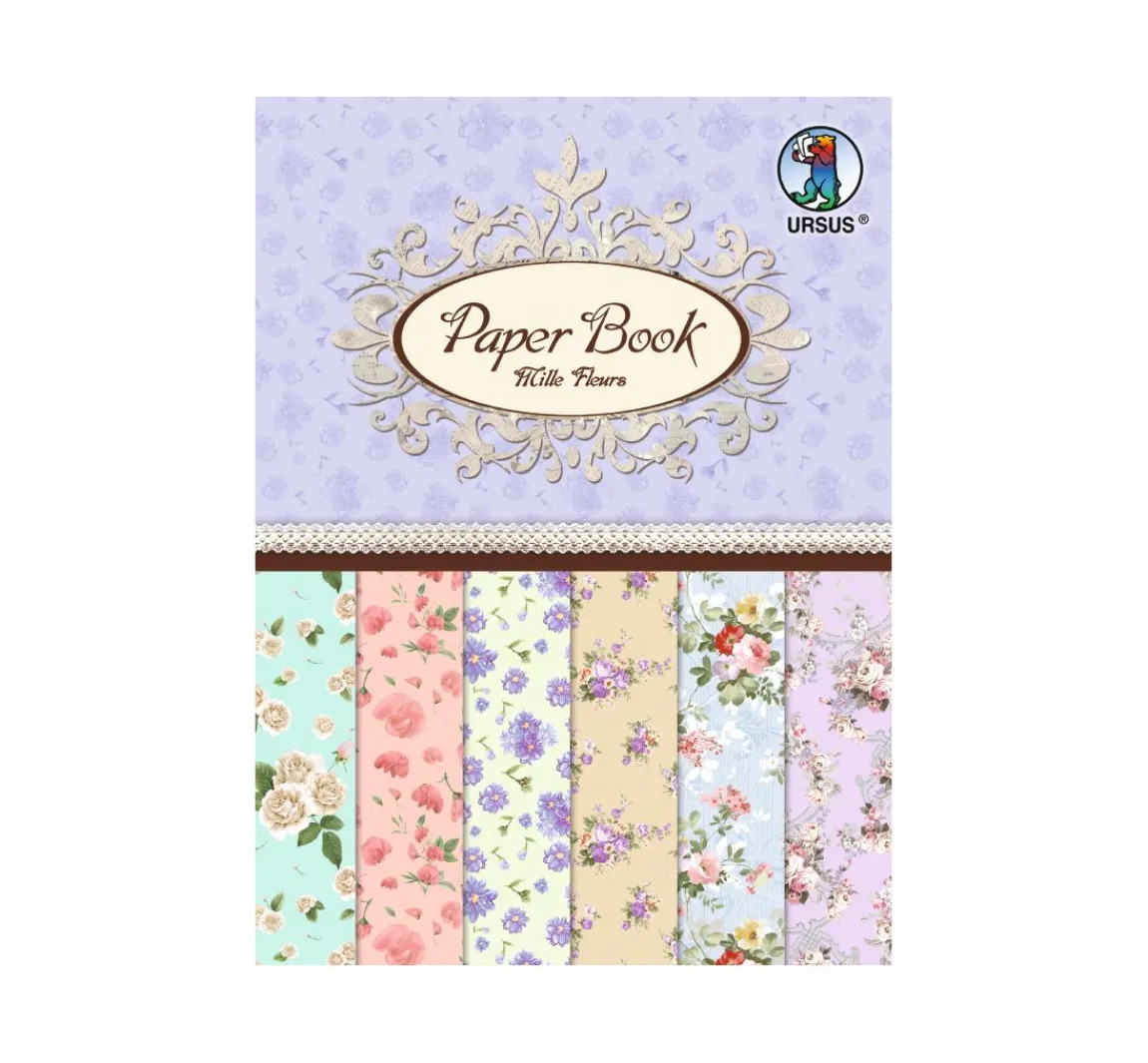 URSUS Designpapier-Set "Blumenpracht"