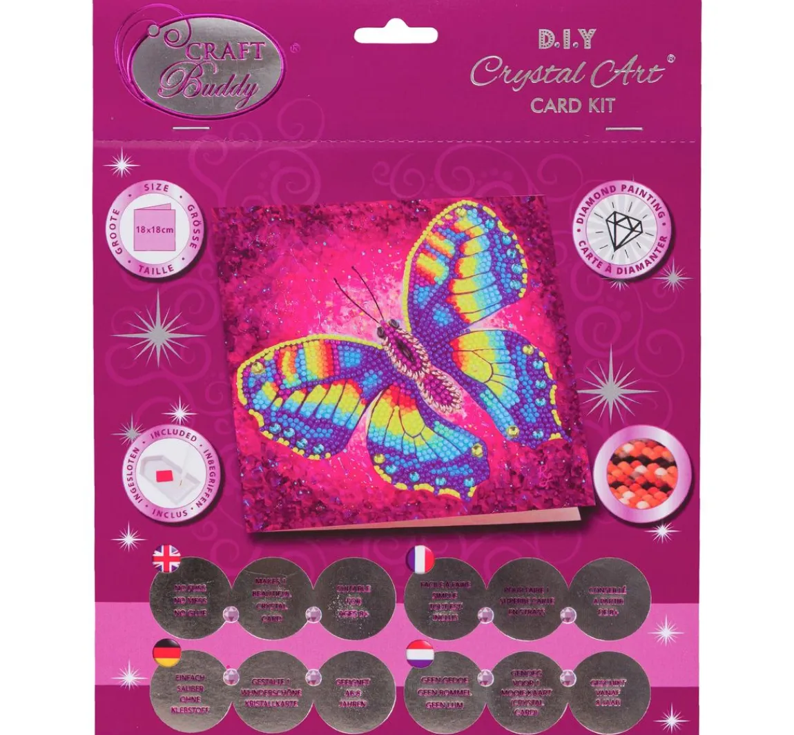 Outlet Craft Buddy Diamond Painting "Crystal Art Card"