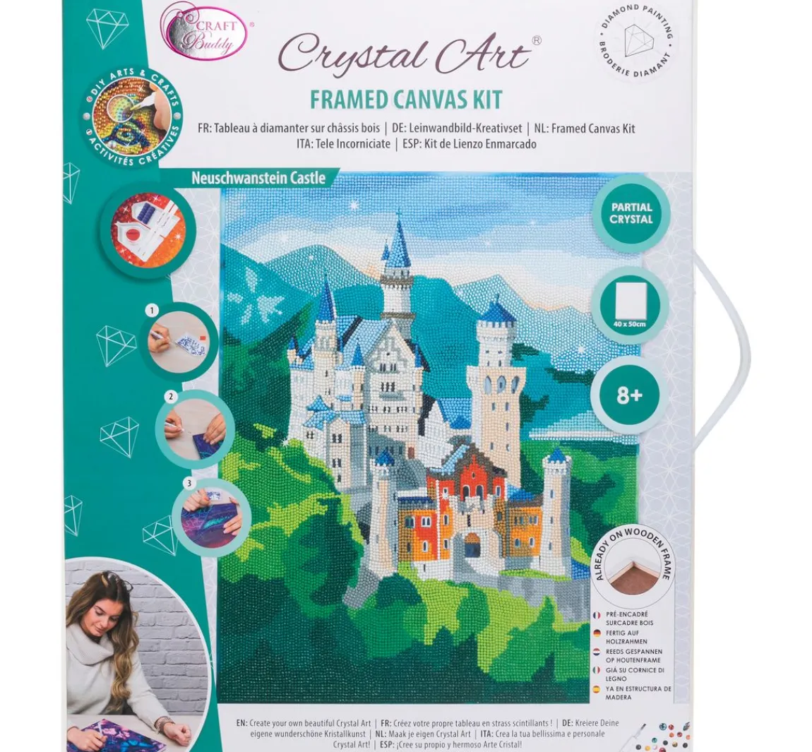 Outlet Craft Buddy Diamond Painting "Crystal Art Kit", 40 x 50 cm