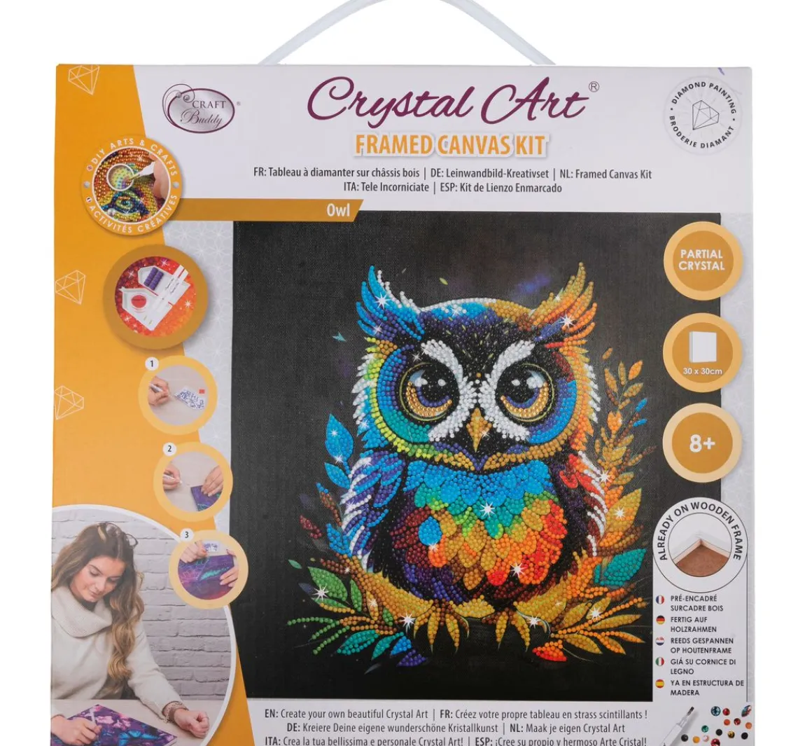 Outlet Craft Buddy Diamond Painting "Crystal Art Kit", 30 x 30 cm