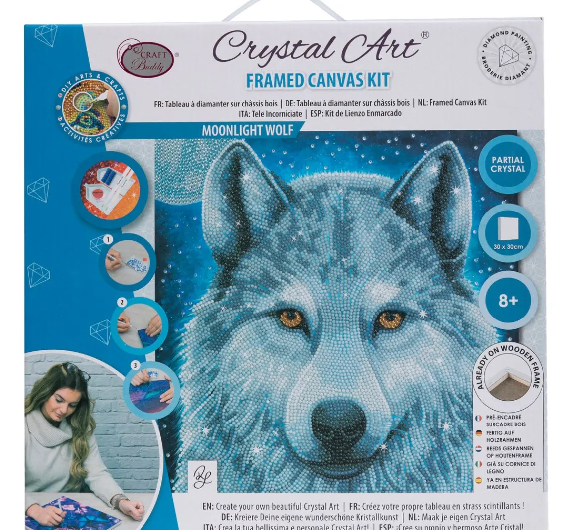 Outlet Craft Buddy Diamond Painting "Crystal Art Kit", 30 x 30 cm