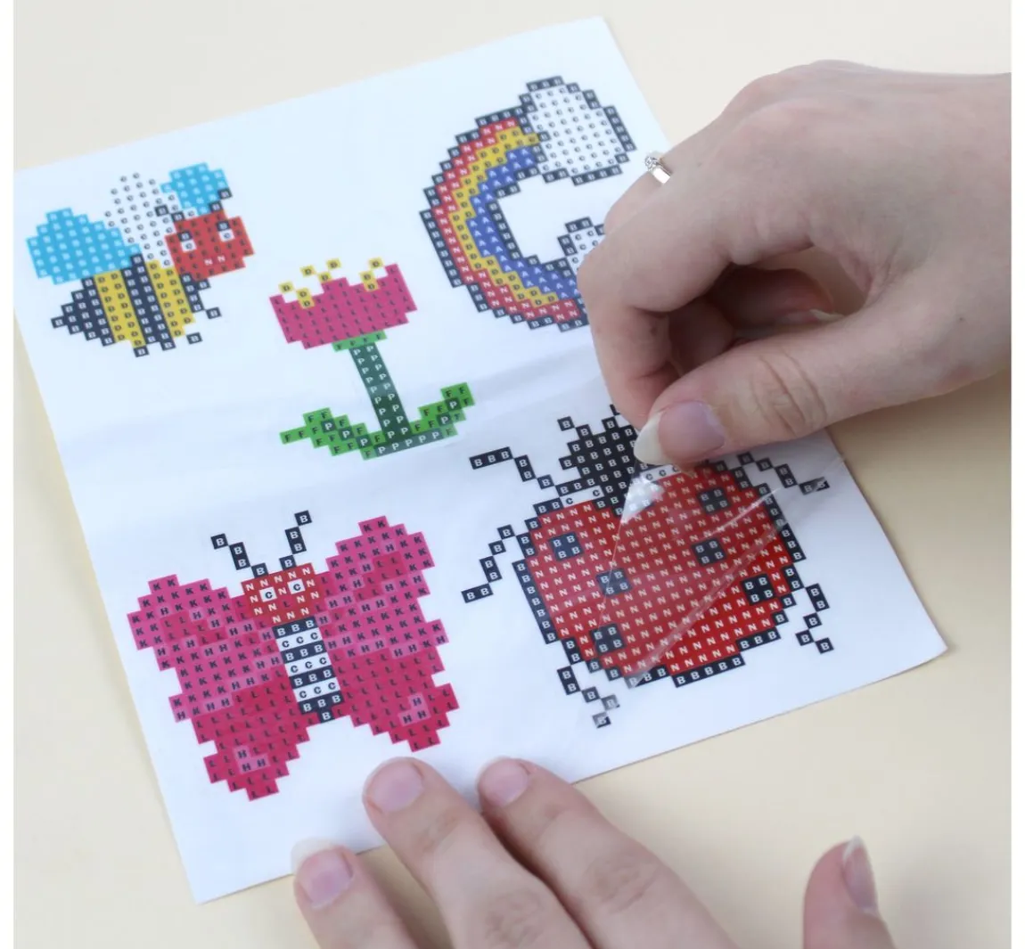 Clearance PRACHT Diamond Painting Sticker Bastelset "Dinos"