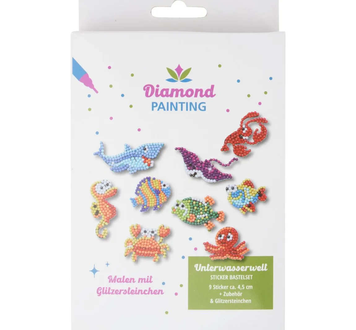 PRACHT Diamond Painting Sticker Bastelset "Unterwasserwelt"