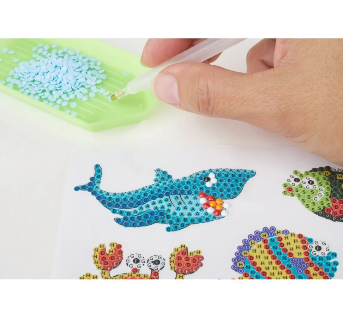 PRACHT Diamond Painting Sticker Bastelset "Unterwasserwelt"
