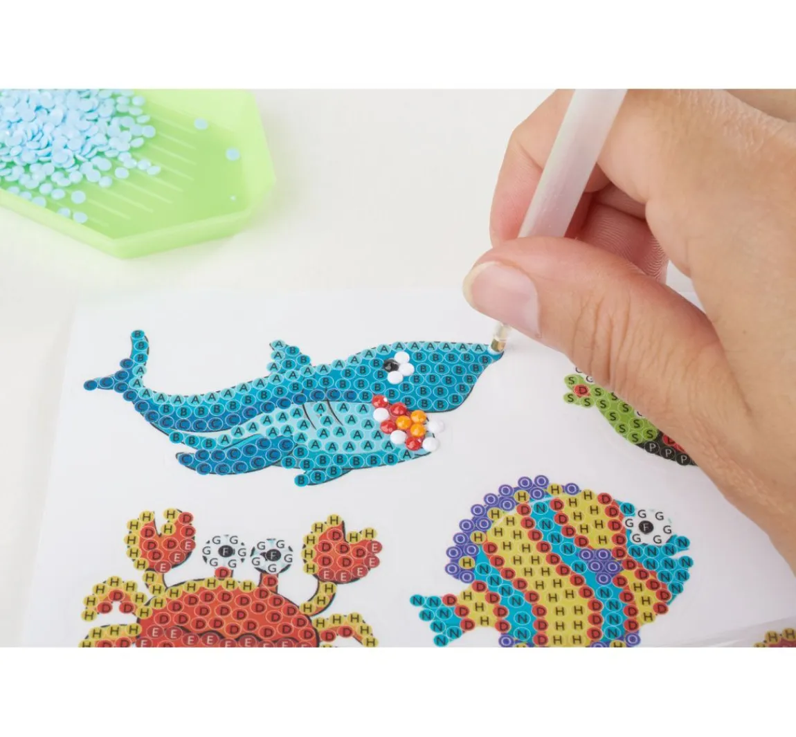 PRACHT Diamond Painting Sticker Bastelset "Unterwasserwelt"