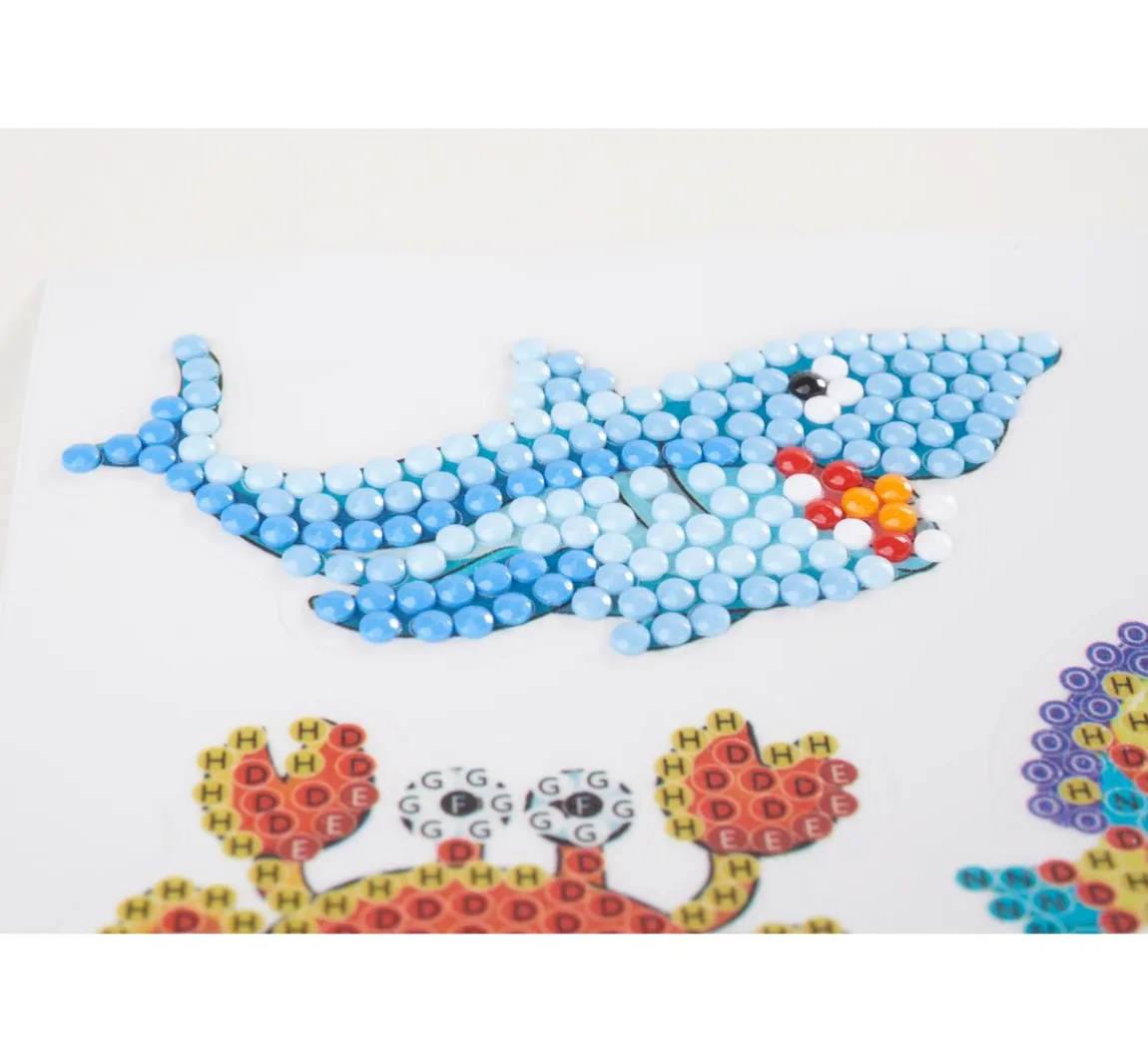 PRACHT Diamond Painting Sticker Bastelset "Unterwasserwelt"