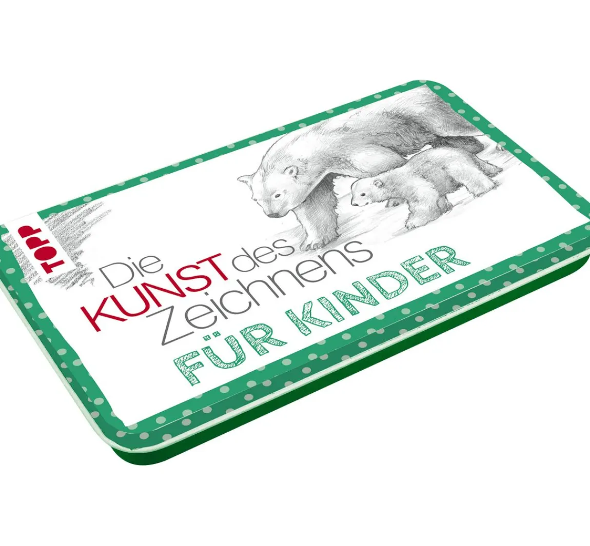 Clearance Topp Die Kunst des Zeichnens Designdose mit Zeichenmaterial