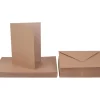Hot Craft UK Limited Doppelkarten mit Umschlägen "Kraftpapier", 18 x 13 cm, 50 Stück