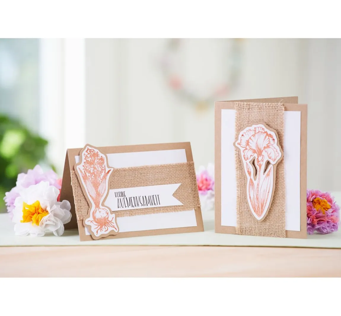 Hot Craft UK Limited Doppelkarten mit Umschlägen "Kraftpapier", 18 x 13 cm, 50 Stück