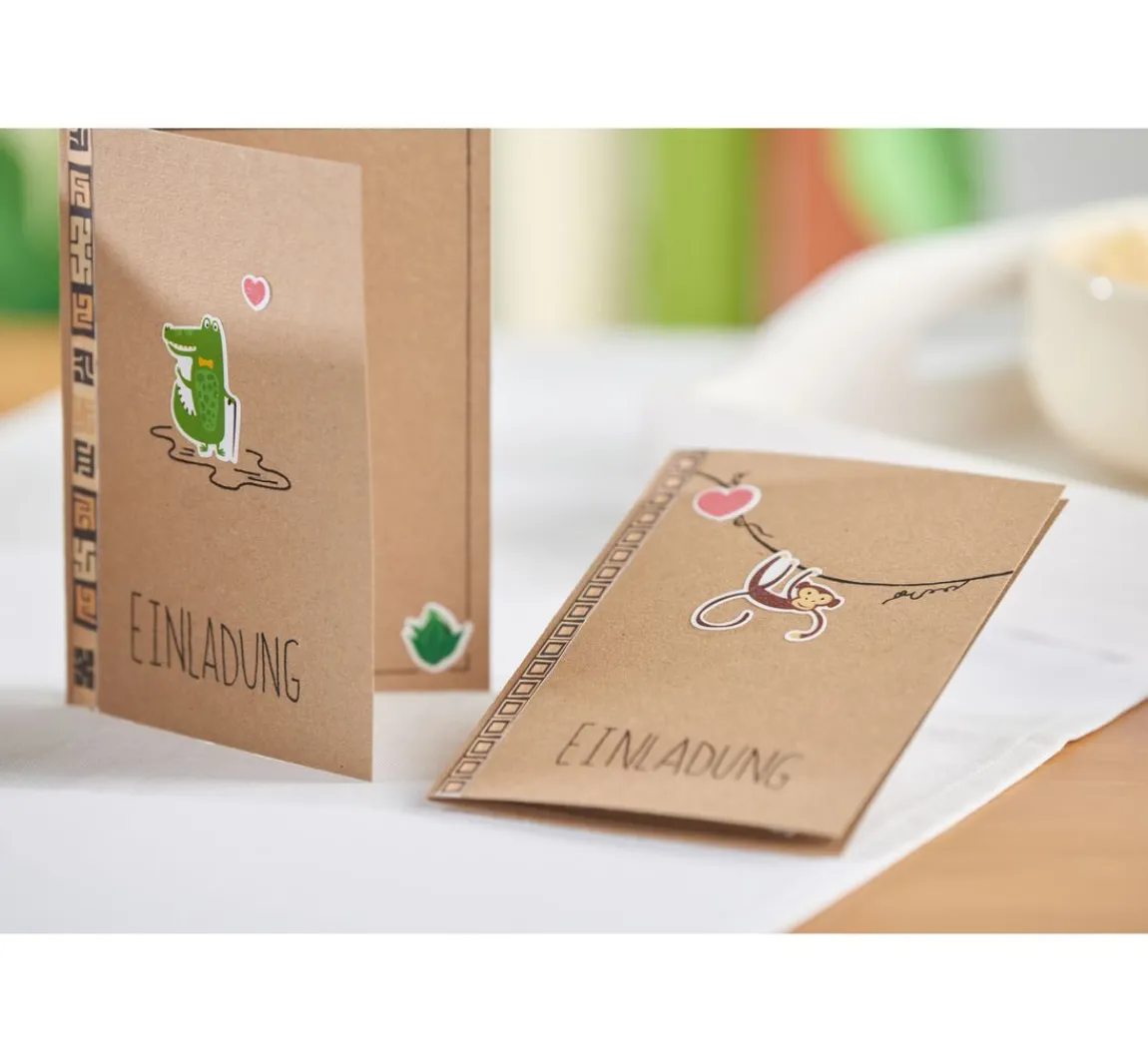 Hot Craft UK Limited Doppelkarten mit Umschlägen "Kraftpapier", 18 x 13 cm, 50 Stück