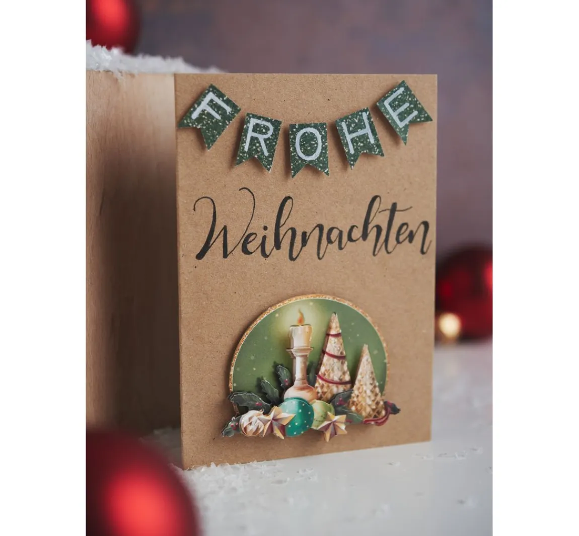 Hot Craft UK Limited Doppelkarten mit Umschlägen "Kraftpapier", DIN A6, 50 Stück