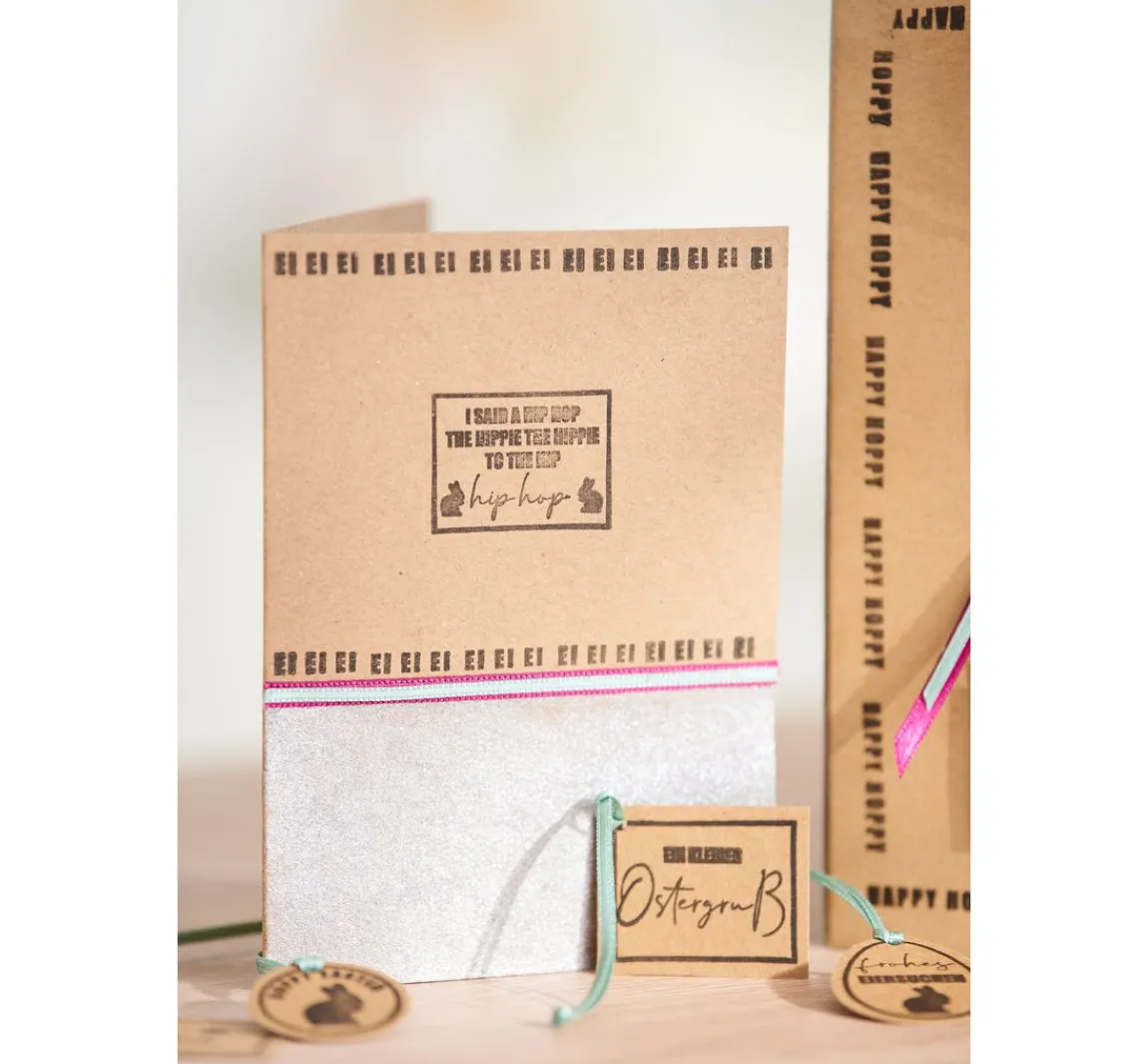 Hot Craft UK Limited Doppelkarten mit Umschlägen "Kraftpapier", DIN A6, 50 Stück