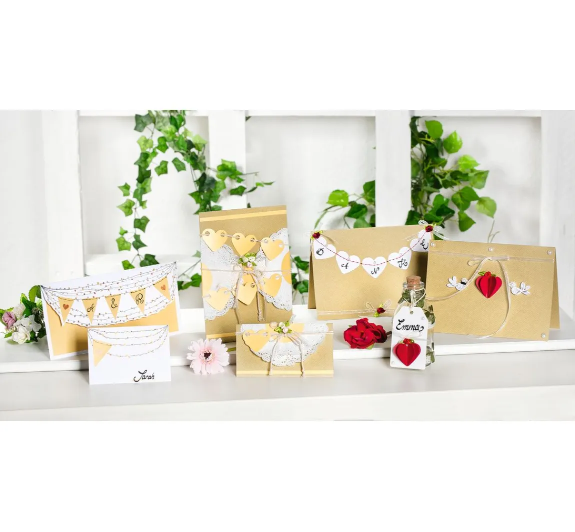 Clearance Craft UK Limited Doppelkarten mit Umschlägen "DIN Lang", 50 Stück