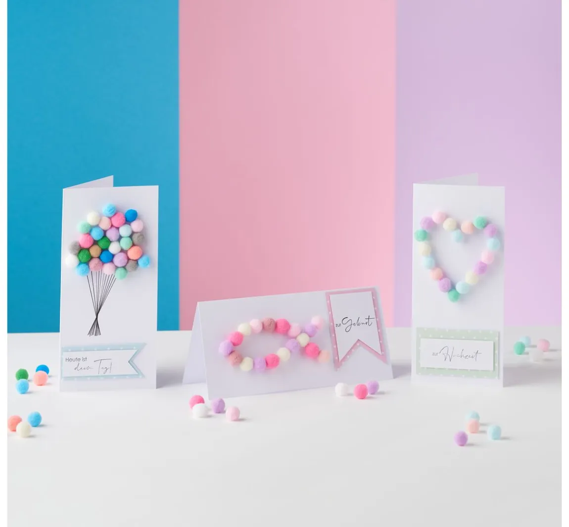 Clearance Craft UK Limited Doppelkarten mit Umschlägen "DIN Lang", 50 Stück