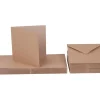 Clearance Craft UK Limited Doppelkarten mit Umschlägen "Kraftpapier", 12,5 x 12,5 cm, 50 Stück
