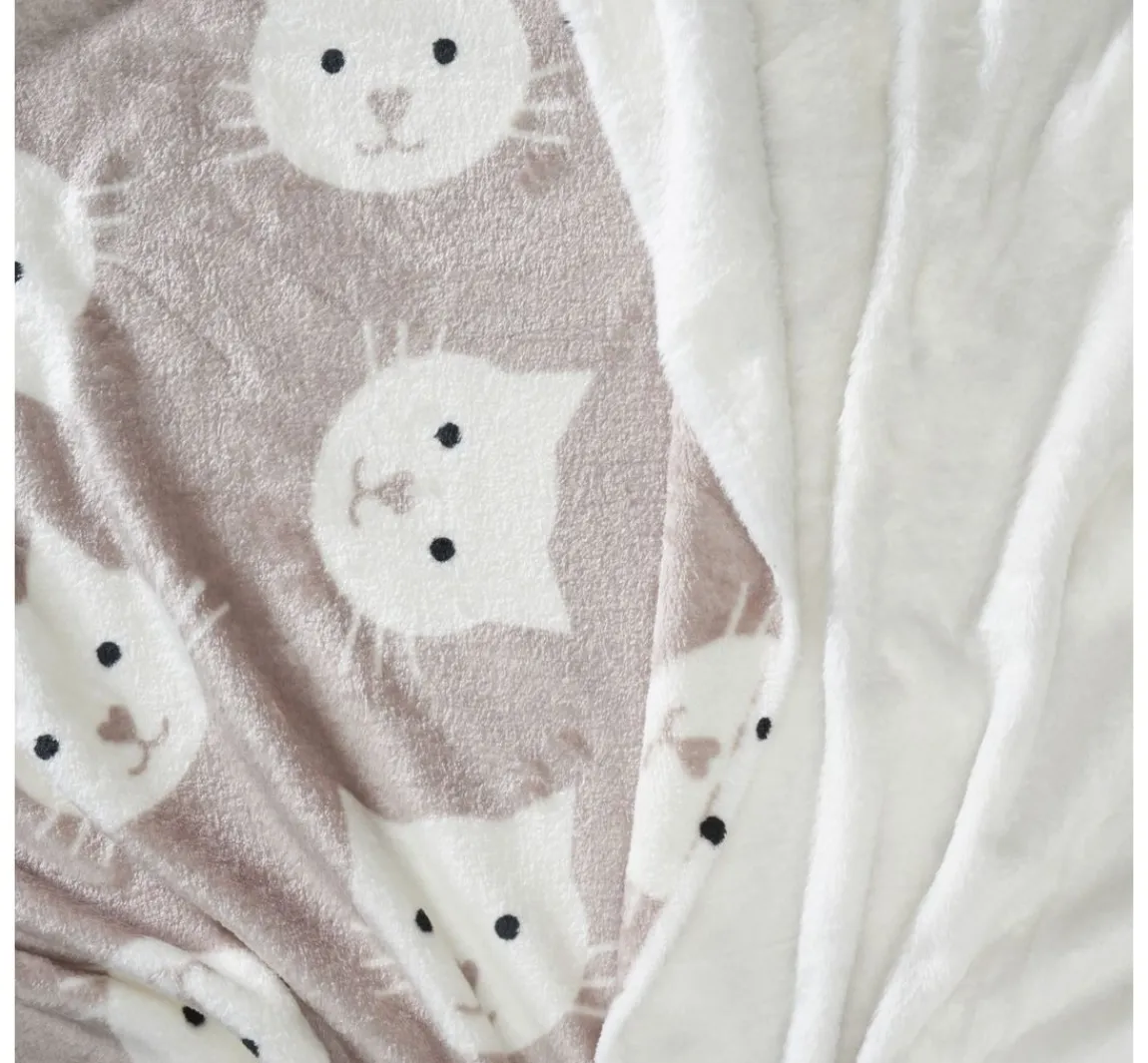 Outlet VBS Marktplatz Double-Fleece-Stoff "Katze"