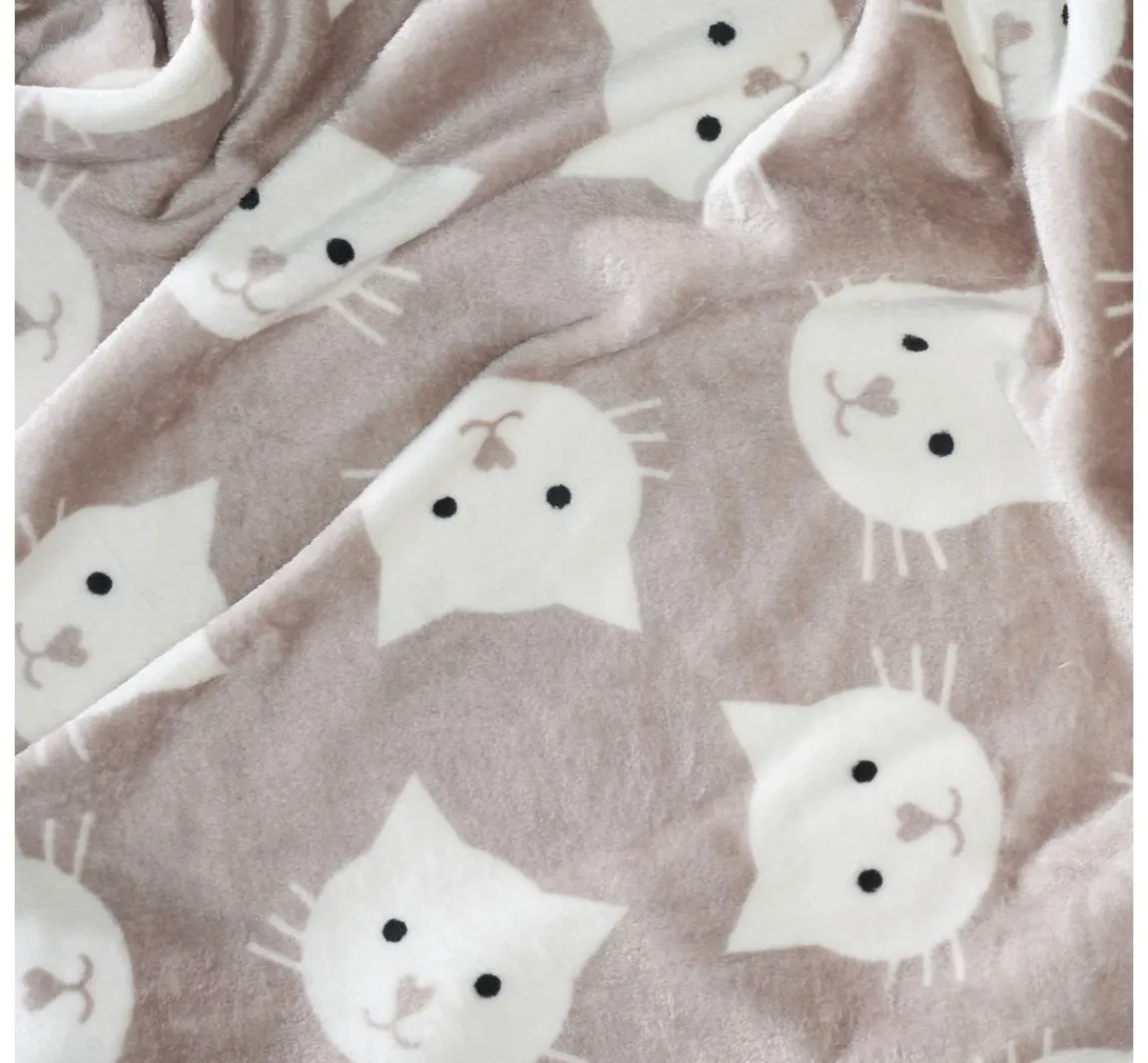 Outlet VBS Marktplatz Double-Fleece-Stoff "Katze"