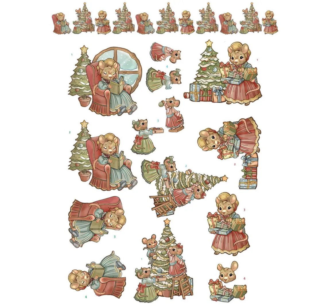 Best FINDit 3D-Stanzbogenbuch "Christmas Scenes"