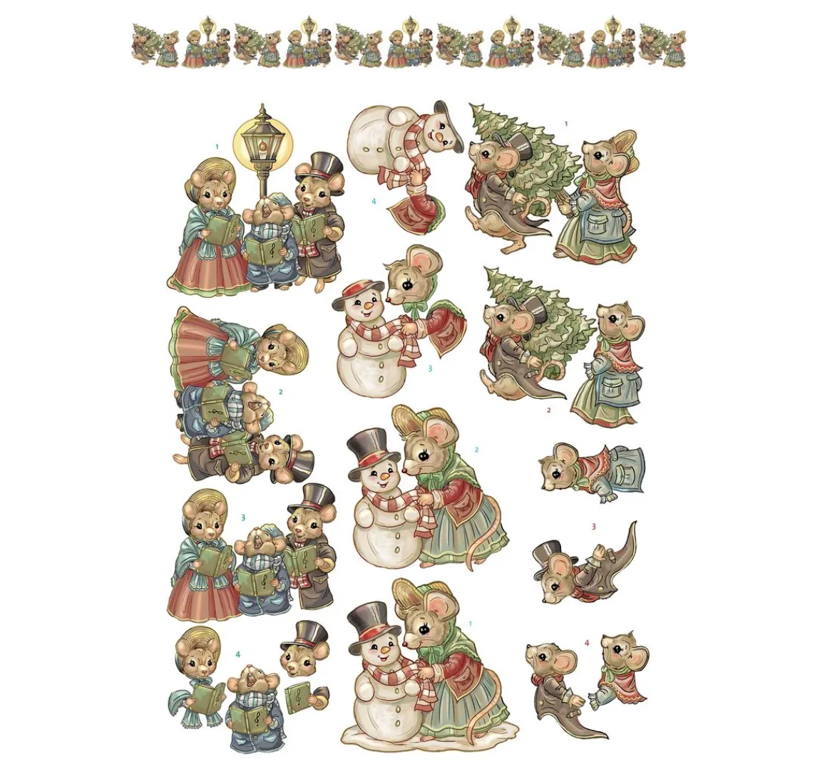 Best FINDit 3D-Stanzbogenbuch "Christmas Scenes"
