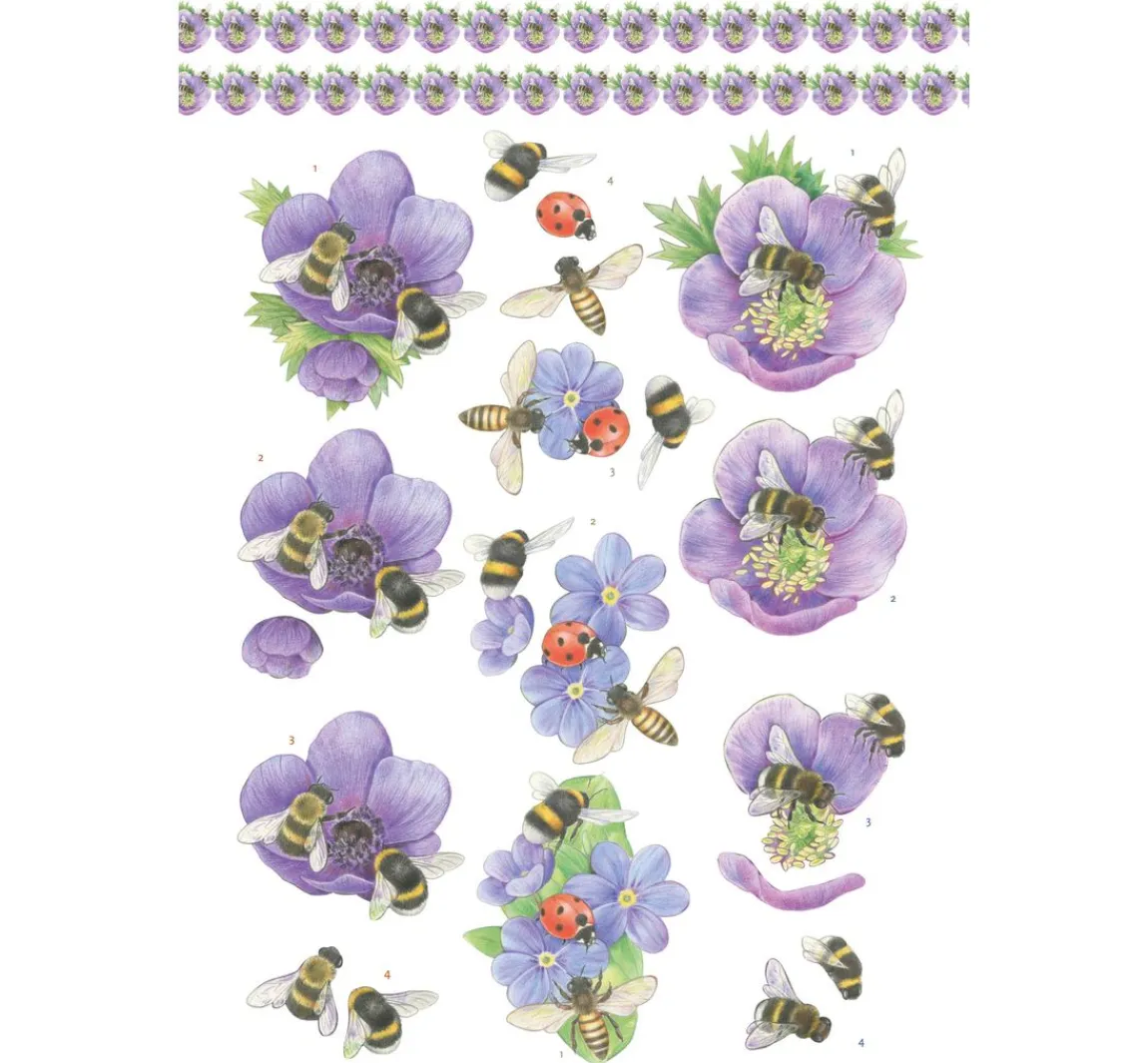 Hot FINDit 3D-Stanzbogenbuch "Spring Animals"