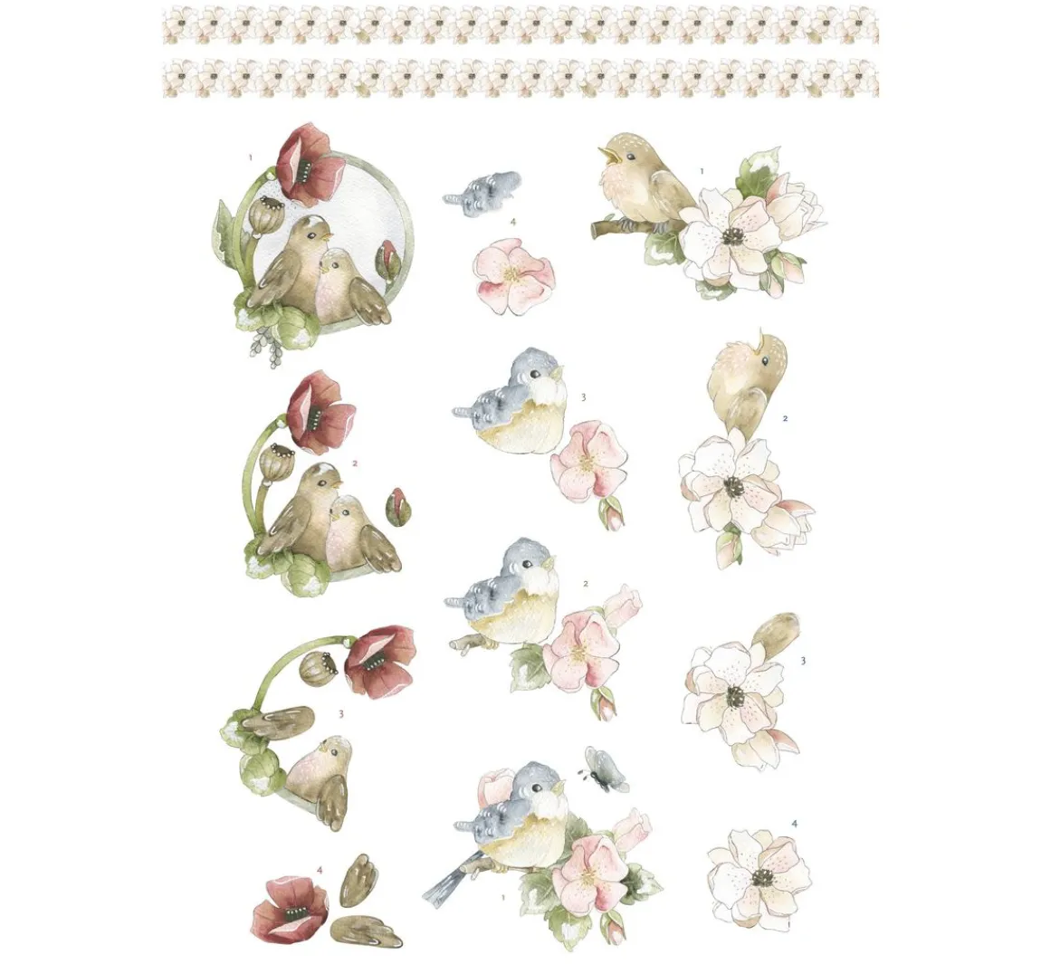 Hot FINDit 3D-Stanzbogenbuch "Spring Animals"