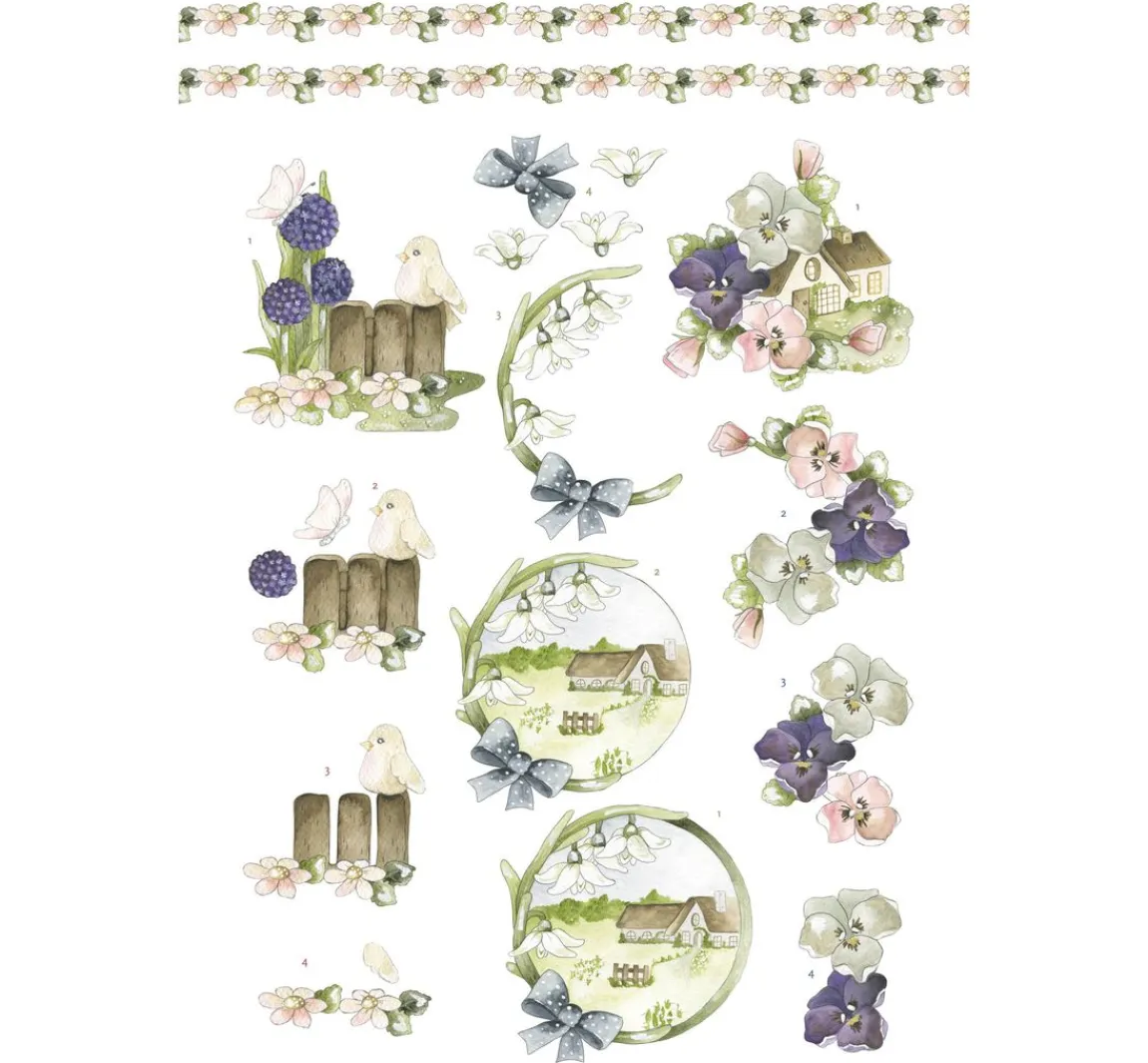 Hot FINDit 3D-Stanzbogenbuch "Spring Animals"