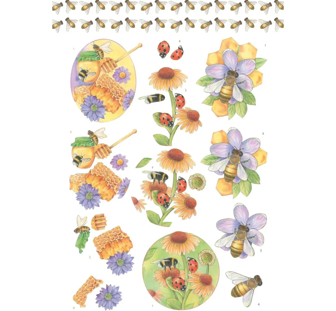 Hot FINDit 3D-Stanzbogenbuch "Spring Animals"