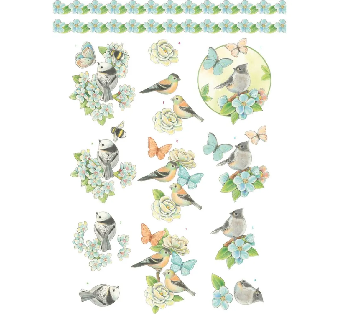 Hot FINDit 3D-Stanzbogenbuch "Spring Animals"