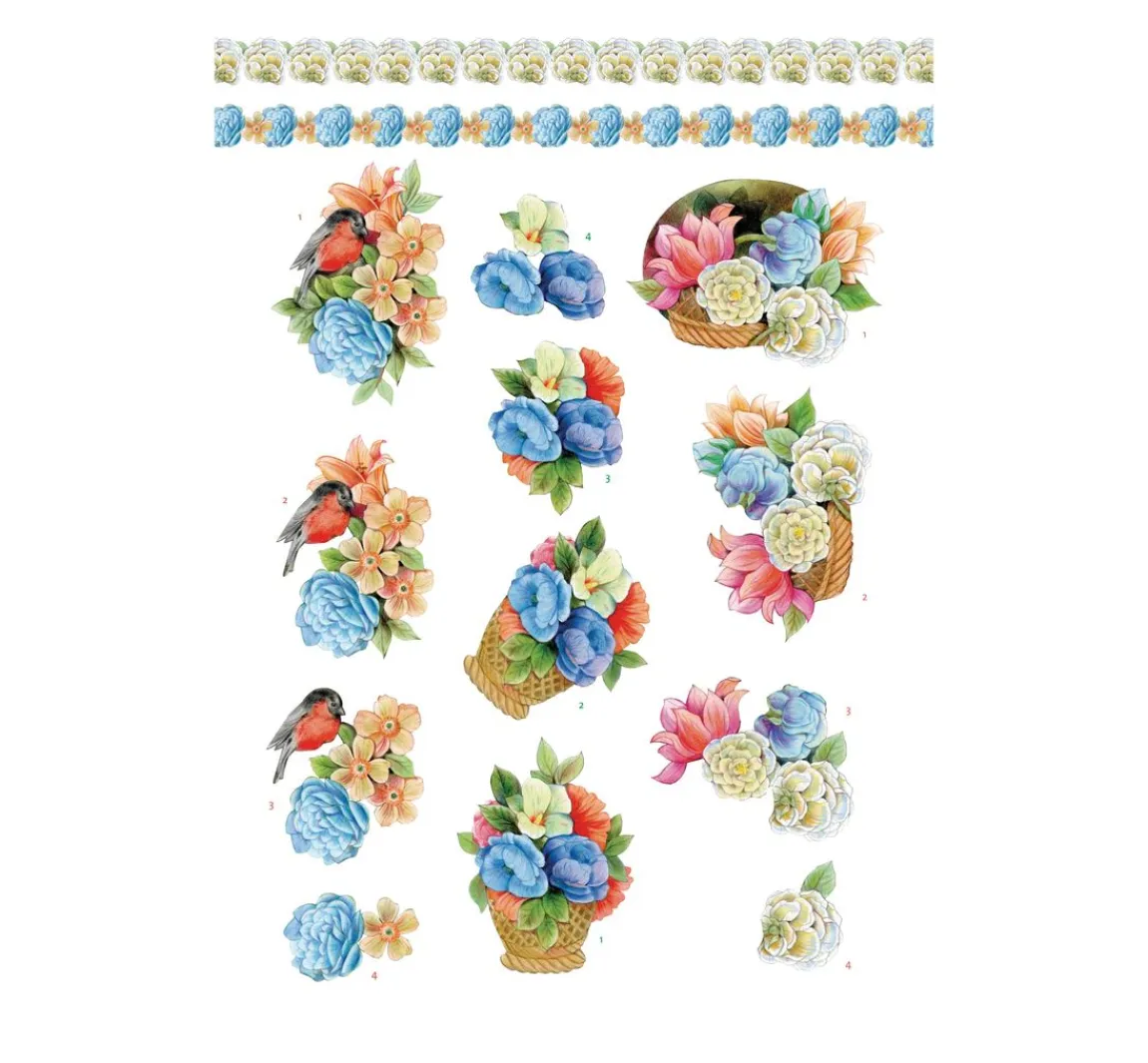 Clearance FINDit 3D-Stanzbogenbuch "Urban Flowers"