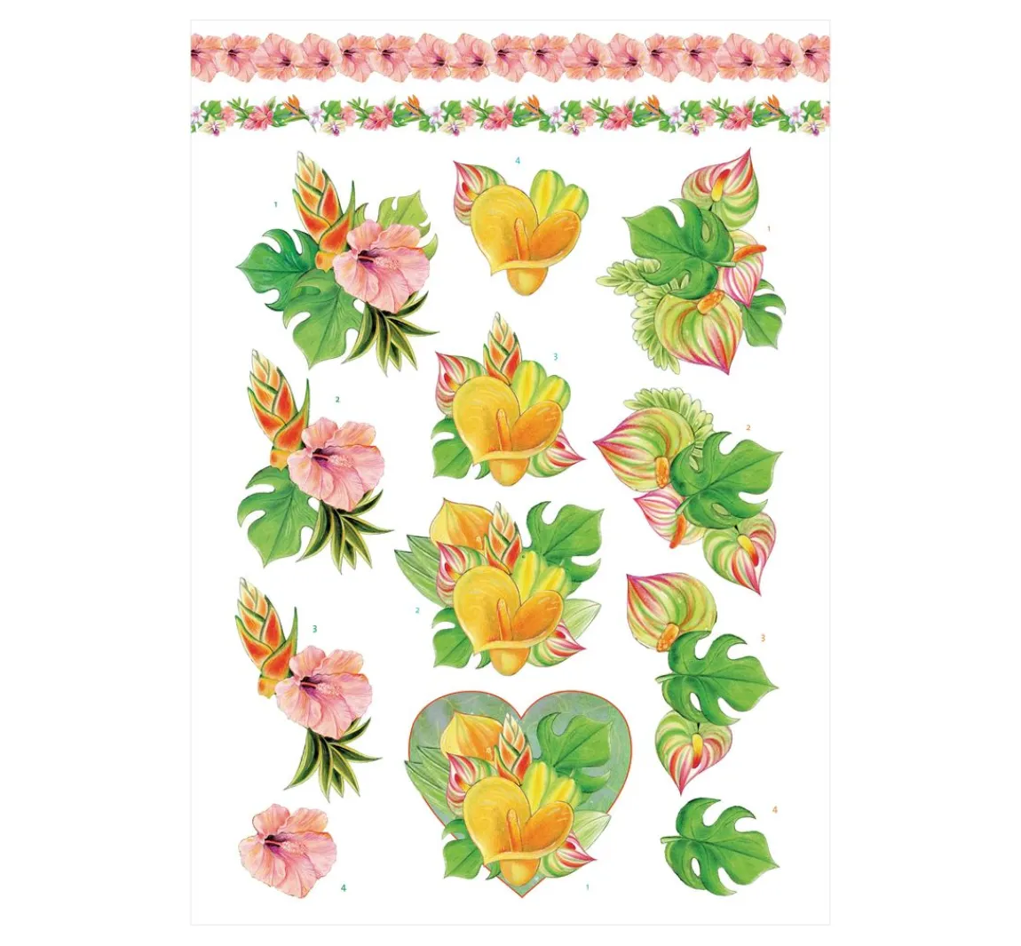 Clearance FINDit 3D-Stanzbogenbuch "Urban Flowers"