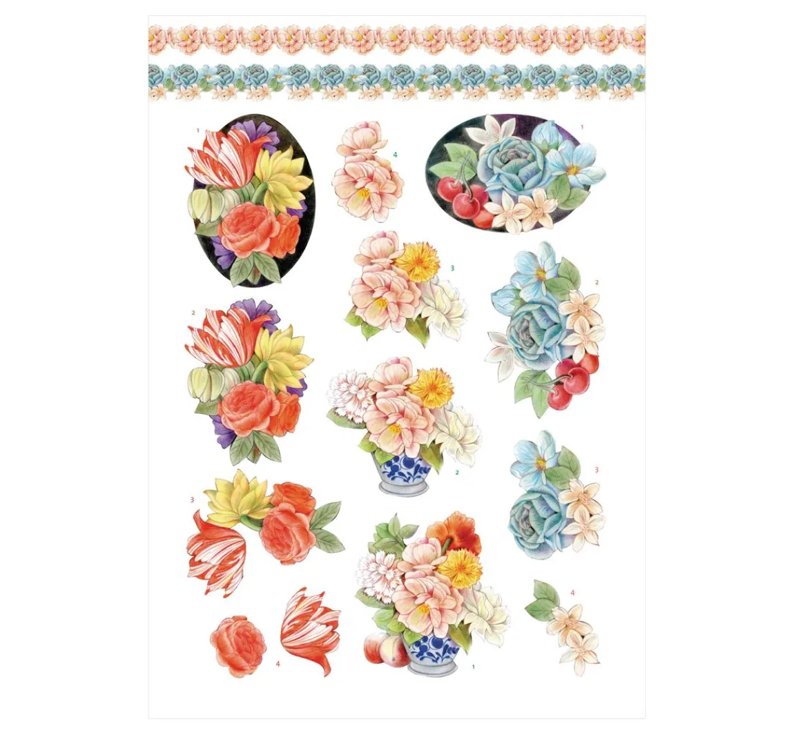 Clearance FINDit 3D-Stanzbogenbuch "Urban Flowers"
