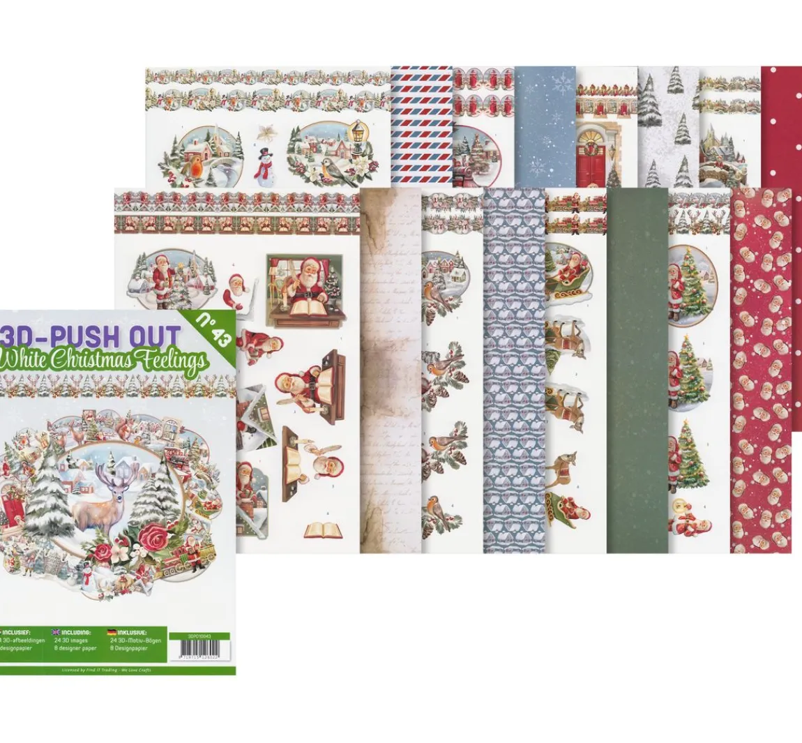 Online FINDit 3D-Stanzbogenbuch "White Christmas Feelings"
