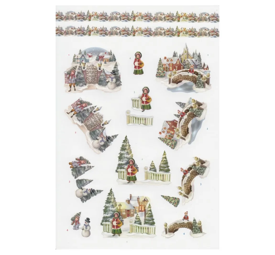 Online FINDit 3D-Stanzbogenbuch "White Christmas Feelings"