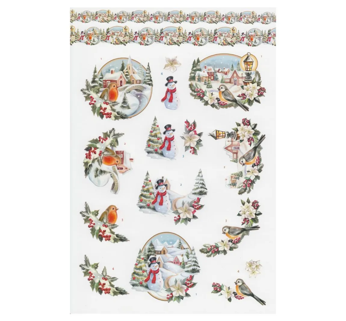 Online FINDit 3D-Stanzbogenbuch "White Christmas Feelings"