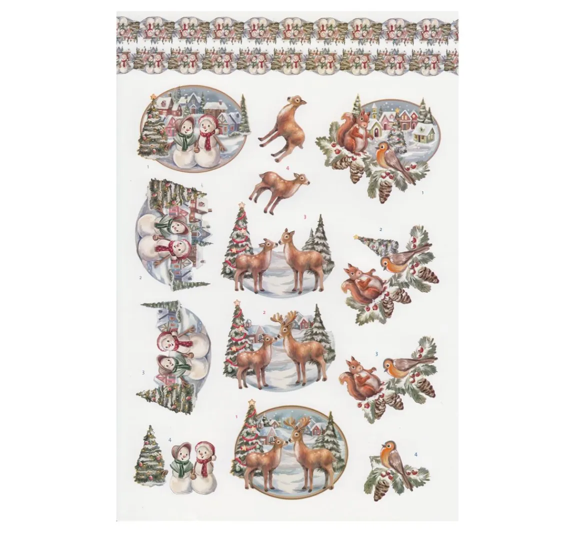 Online FINDit 3D-Stanzbogenbuch "White Christmas Feelings"