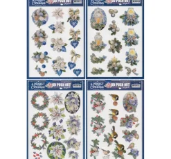 Best FINDit 3D-Stanzbogen-Set "A perfect Christmas"