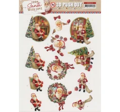 FINDit 3D-Stanzbogen-Set "From Santa with love"