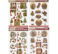 Clearance FINDit 3D-Stanzbogen-Set "History of Christmas"