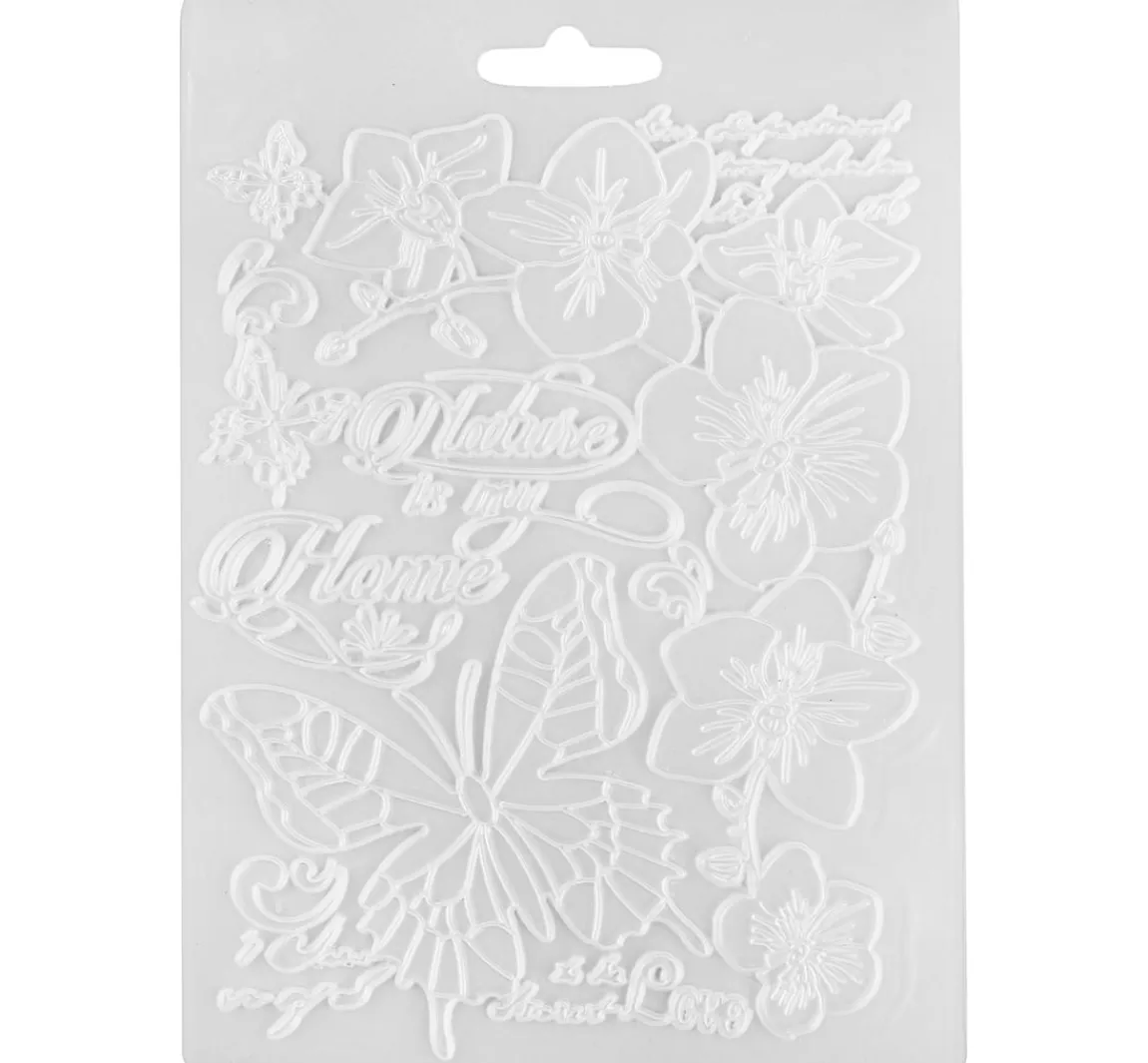 Sale Stamperia 3D-Texturform "Orchidee & Schmetterling"