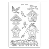 Discount Stamperia 3D-Texturmatte "Garden - Nistkasten"