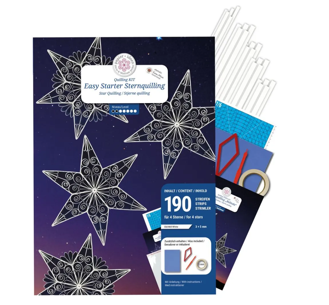 Clearance papier+ideen Easy Starter Quilling-Set "Stars"